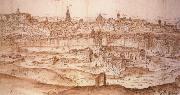 Anton van den Wyngaerde View of Toledo Spain oil painting artist